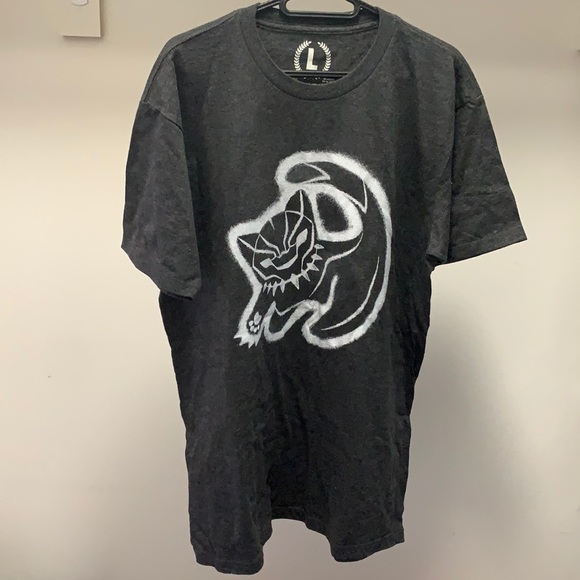 TEEPUBLIC, Black Panther x Lion King Graphic T-shirt, Heathered Black, LARGE - Picture 2 of 8